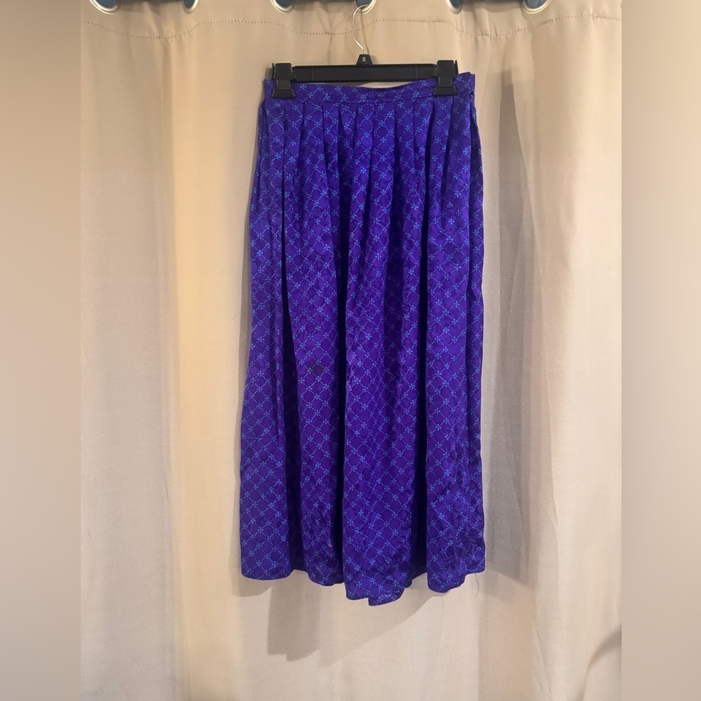 Long Vintage  Purple Women's Skirt